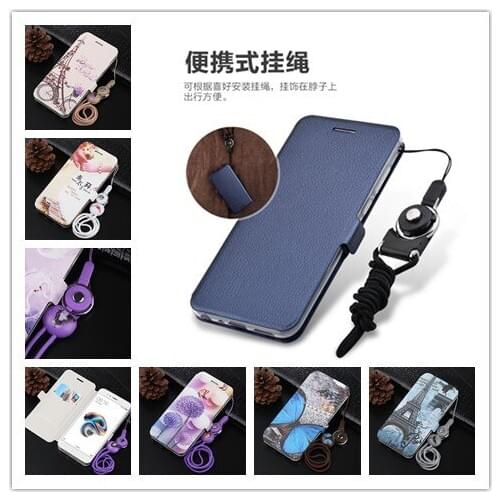 For Xiaomi Mi A1 Case Leather Painted Wallet Flip Cover Butterfly Tower Painted Leather Case For xiaomi Mi 6X Mi A2