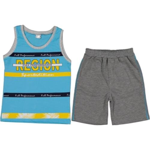 Jaju Baby, Blue Region Printed Shorts Set, 2 Sets Of Baby Boy Clothes