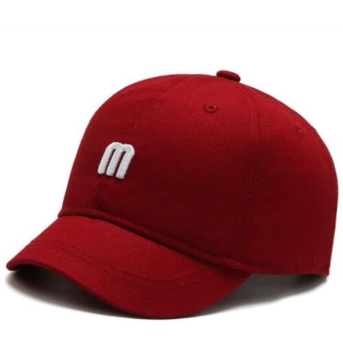 Cotton Baseball Cap Snapback Caps short brim Letter Bone Hats For Men Women Gorras Hombre Dad Casual Casquette