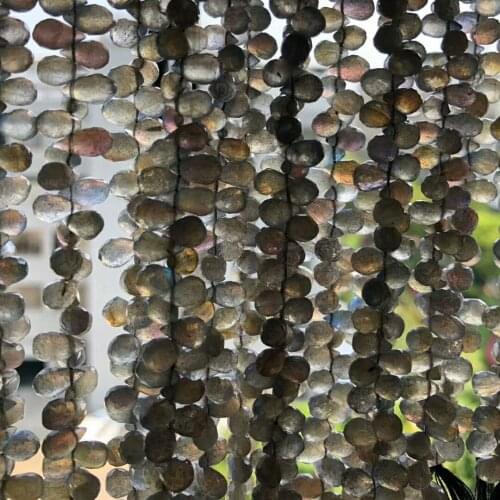 ICNWAY 10beads Natural labradorite 4x6mm-5x9mm waterdrop Faceted Beads for Jewelry Making Necklace Earring Bracelet