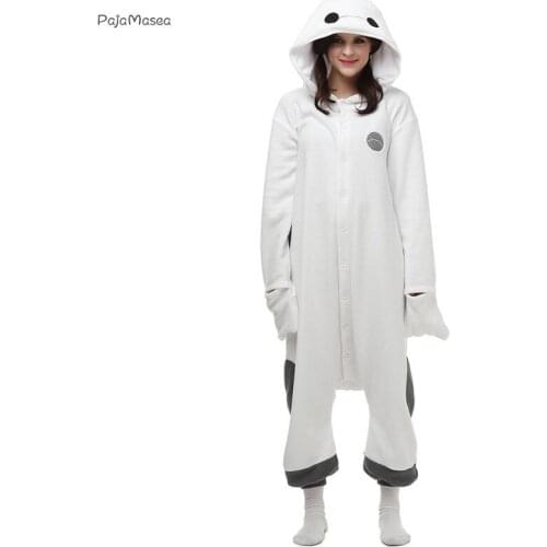 New Cartoon Kigurumi Adults Baymax Onesies Men Animal Conjoined Pajamas Role-playing Women Cosplay Costume For Halloween Onsies