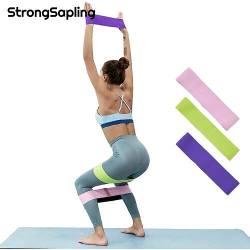 Resistance Bands 3-Piece Set Durable Hip Circle Band Yoga Anti-slip Gym Fitness Rubber Band Thigh Glute Butt Exercise Equipment
