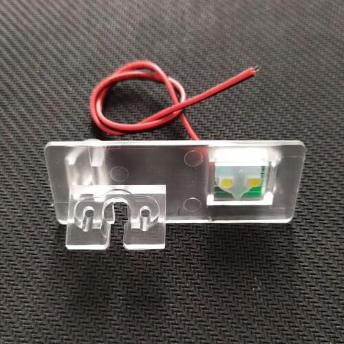 EEMRKE Car Rearview Parking Camera Bracket Mount Back up for FAW Besturn X80 2017 2018 License Plate Light Housing