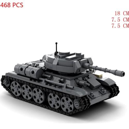 Hot lepining military WWII technic vehicles Soviet Red Army T-34 tank war Building Blocks weapons model moc bricks toys for gift