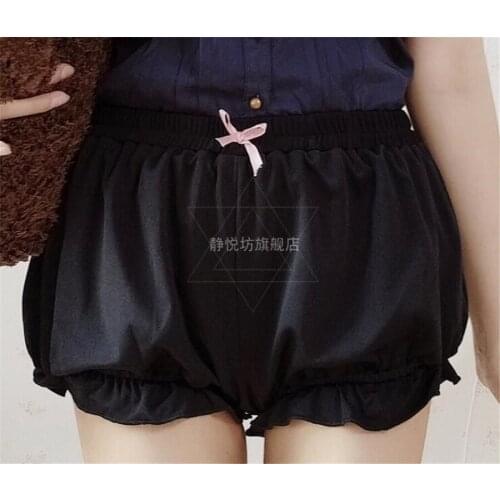 Cute Pumpkin Pants Flower Lantern Pants Japanese Mori Girl Lolita Shorts D390