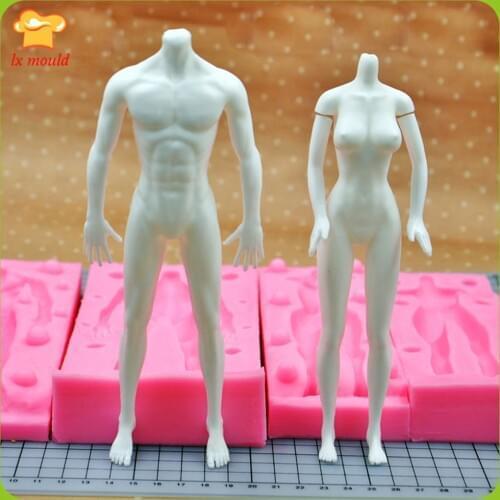 New High Quality 3D BODY Silicone Mold Clay Human Body Doll Tool Male And Female Silicone Mould