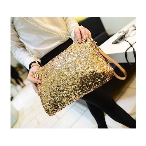 2021 New Dazzling Glitter Sparkling Bling Sequins Evening Party purse Bag Handbag Women Clutch wallet