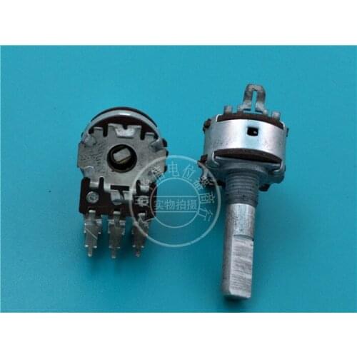 Original new 100% 16 Type double potentiometer with step bending foot B50K handle length 25MMF (SWITCH)