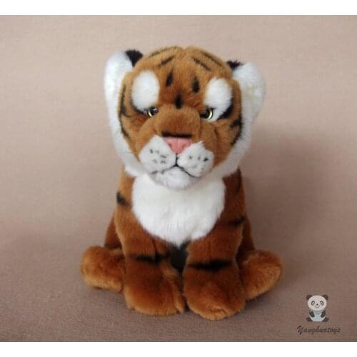 Plush tiger dolls toy soft real life cute kids toys present Decoration Rare wild model high quality
