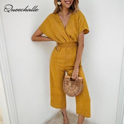 Женские летние комбинезоны QUEECHALLE China At AliExpress