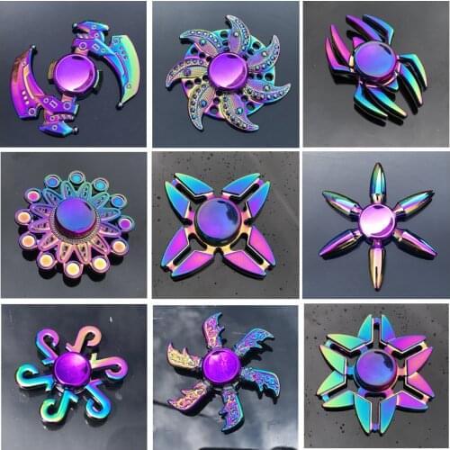 New Zinc Alloy Colorful Fidget Spinner High Quality Anti-Anxiety Hand Spinners Toy for Spinners Focus Relieves Stress