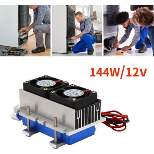 144W Thermoelectric Peltier Refrigeration Cooler 12V Semiconductor Air Conditioner Cooling System DIY Kit