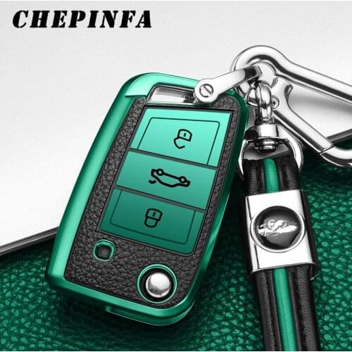 TPU Car Key Case Full Cover Protect Shell For Volkswagen Golf7 mk7 Seat Ibiza Leon FR 2 Altea Aztec Tiguan MK2 Magotan PassatB8