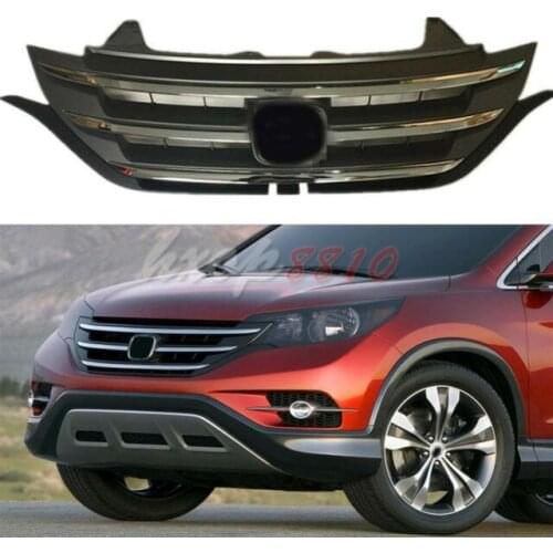 For Honda CRV CR-V 2012 2013 2014 High quality Car Front Bumper Grill ABS Cover Grid Trim Grille 1pcs