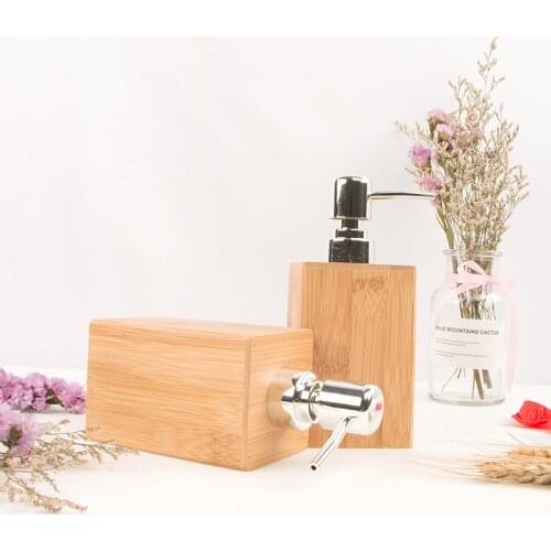 NEWYEARNEW Bamboo Hand Washing Liquid Bottling Hotel Soap Dispenser Emulsion Bottle Bathroom Set or Single Accessories Gift