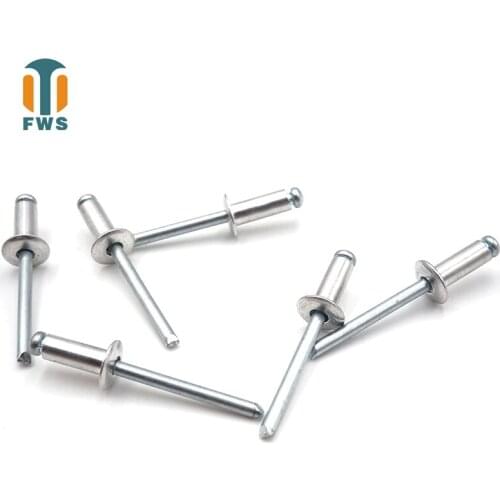 20PCS M3.2 5-13mm Multi Sizes DIN EN ISO15977 GB/T12618.1 Aluminium Open End Round Head Blind Rivet for Furniture Car Aircraft