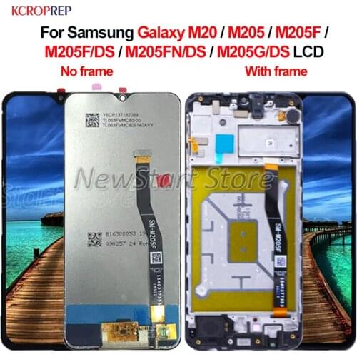 For Samsung Galaxy M20 LCD Display Touch Screen Digitizer Assembly 6.3" For Samsung M205 M205F M205F/DS M205FN/DS M205G/DS lcd