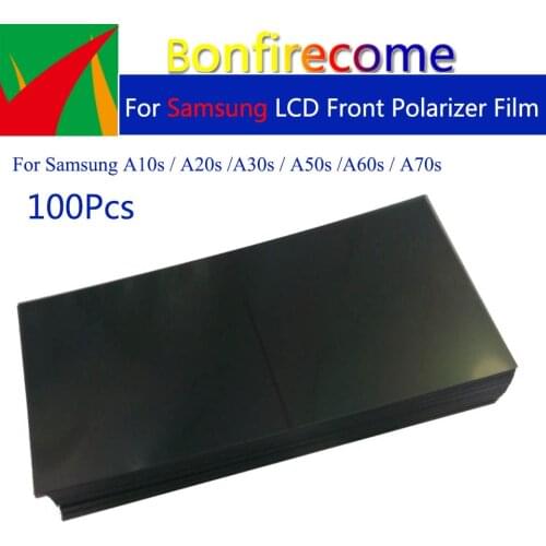 100Pcs\lot LCD Polarizer Film For Samsung A10s A20s A30S A50s A60s A70S Polarizer Display Screen Replacement