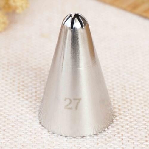 #27 Close Star Cake Cream Decorating Pastry Piping Nozzle Icing Tips Bakeware Kitchen Tools Stainless Steel Small Size
