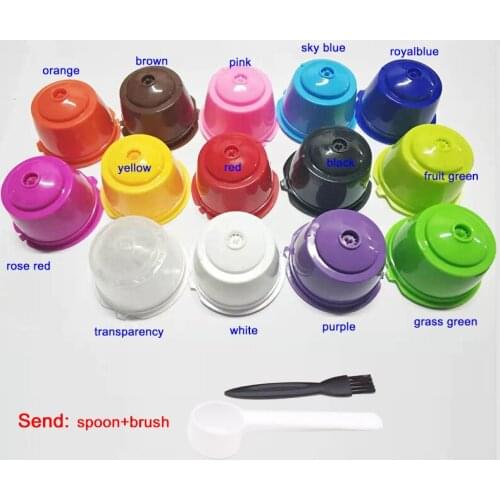 4PCS Coffee Machine Reusable Capsule Coffee Cup Filter for Nescafe Refillable Coffee Cup Holder Pod Strainer for Dolce Gusto