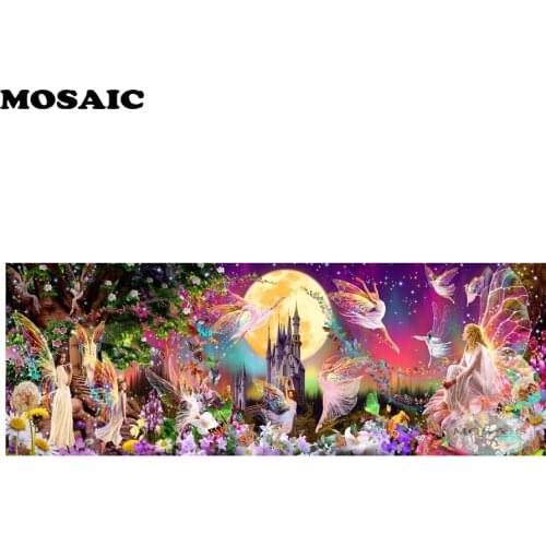 5d Diy Diamond Painting Cross Stitch Full Square,Diamond Embroidery Fairy castle Diamond Mosaic Crafts,Home Decor B173