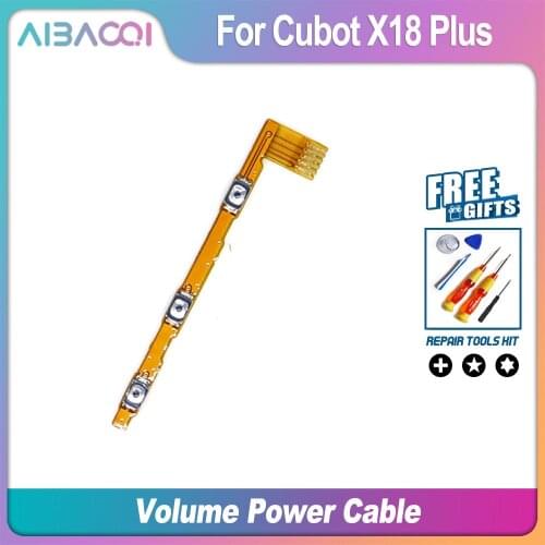 AiBaoQi New Original power on/off+ volume FPC Key up/down button flex cable FPC For Cubot X18 Plus Phone