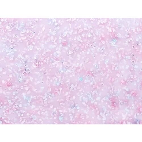 Acrylic/PMMA Pearlescent Ice Crystal Sheets 3.0mm for Jewelries, Crafts, Art Works, Decoration - Baby Pink (IC0401)