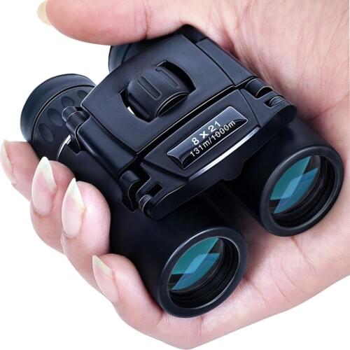 8x21 Compact Zoom Binoculars Long Range 1000m Folding HD Powerful Mini Telescope Hunting Sports Camping Binoculars