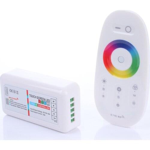 10PCS RGBW four-way group controller + remote control LEDRGB light strip bulb controller 2.4G FUT027