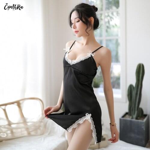 CYNTHRA Nightdress 2020 New Soft Ladies Sexy Lace Comfortable For Women Light Sleepwear Lingerie