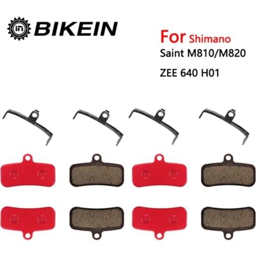4 pairs Resin/ceramic/Full metal Bike Disc Brake Pads Suit for Shimano Saint M810 M820 ZEE 640 H01 MTB Hydraulic Brake Pad