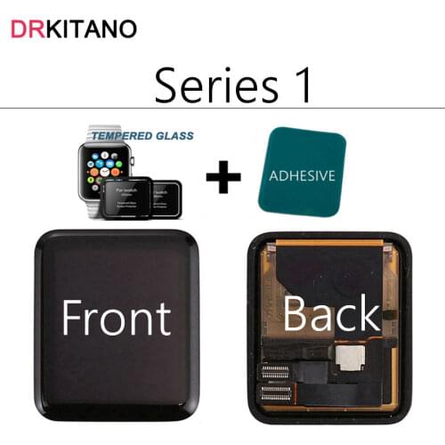 Original For Apple watch Series 1 LCD Display Touch Screen Digitizer Assembly 38/42mm For Apple Watch LCD+Adhesive Tape