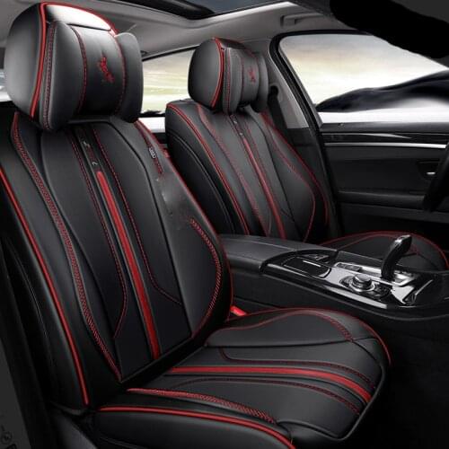 For Mitsubishi Lancer Galant ASX Pajero sport V73 V93 V95 V97 Full Surround Design Cushion Leather Seat Covers For 5 Seats Cars