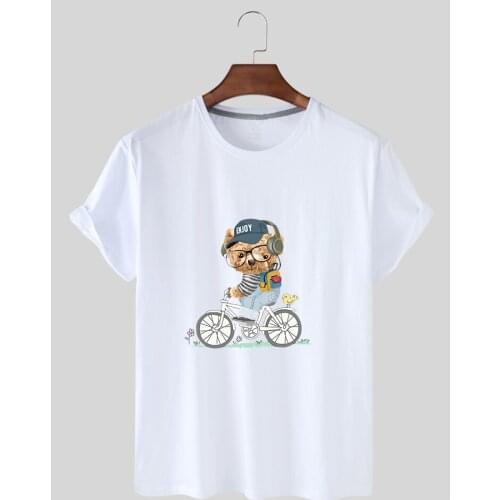 Summer Women Loose Print Sport Short Sleeve T-shirt Women Breathable Harajuku Large Size Loose Print Blouse Boutique Women