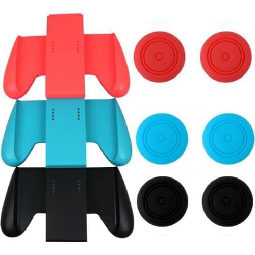 Left Right Joy-Con Grips & Thumb Grips For Nintendo Switch Controller Comfort Grip Holder