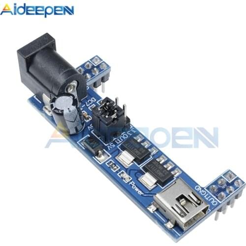 MB102 Breadboard Power Supply Module For Solderless Mini USB Power Supply Compatible Bread Board DC 3.3V 5V MB-102 MB 102