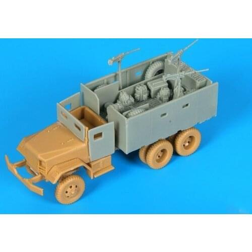 1:72 Scale Die-cast Resin M 35 Gun Car Modification Kit Model Armored Car Parts Unpainted