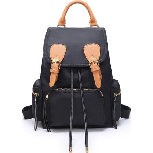 Fashion Womens Backpack School Bags For Teenage Girls Waterproof Oxford Laptop Bagpack Female Sling Drawstring Travel Daypack