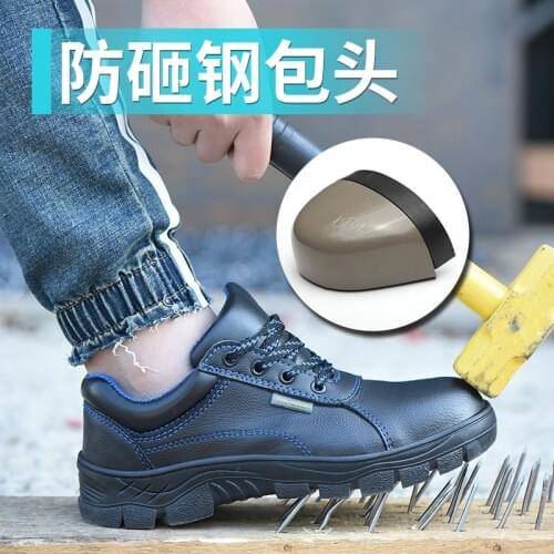 2019 Military Combat Mens High Top Steel Toe Cap Anti Smashing Work Boots Shoes Men Iron Nose Anti-puncture Safety Shoes