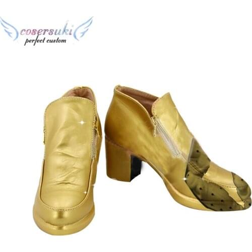 JoJos Bizarre Adventure: Golden Wind Bruno Buccellati Cosplay Shoes Boots Professional Handmade ! Perfect Custom For You