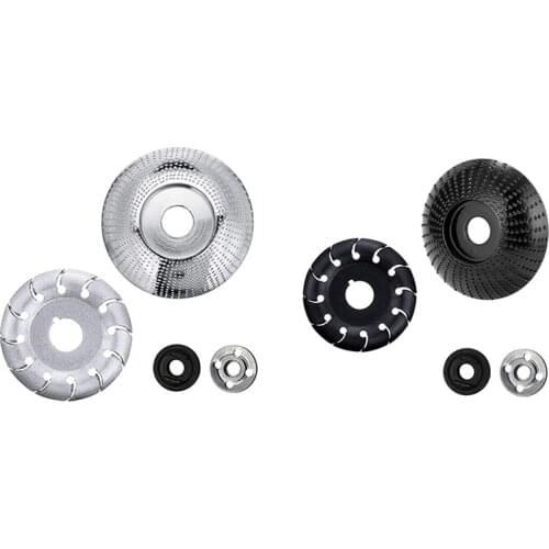 New 4 Pieces Angle Grinder Disc Wood Carving Disc Shaping Disc Woodworking Tool for Sanding Polishing Grinding Sculpting