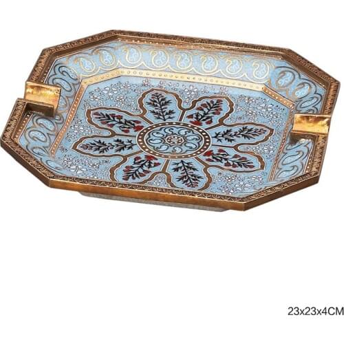CIGARLOONG cigar ashtray hand-painted ceramic European bronze ashtray enamel CE-4313