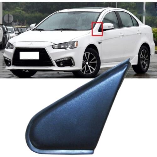 Roavia For Mitsubishi Lancer EX EVO Evolution 08-15 Front Mirror Outer Triangular Cover Pillar Triangle Plate Panel Garnish Trim
