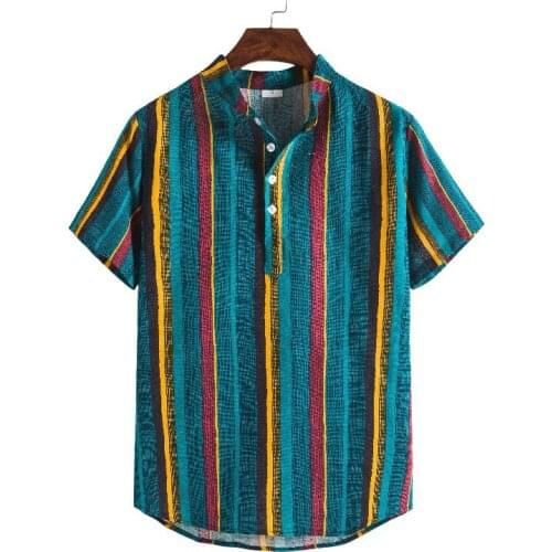 2021 Summer Shirts For Men Cardigan Short Sleeve Tops Clothes Hawaiian Beach Flower Shirt Men Dress Shirt Blouse рубашка женская