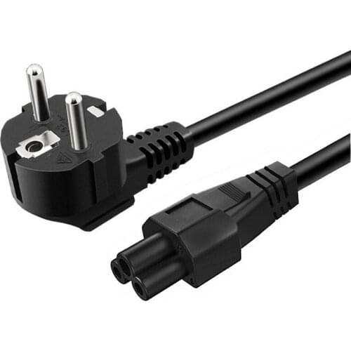 AC Power Cord Lead 3 Pin EU European PLUG PC LCD LED Cable Prong Laptop,1.2M Pure copper power cord