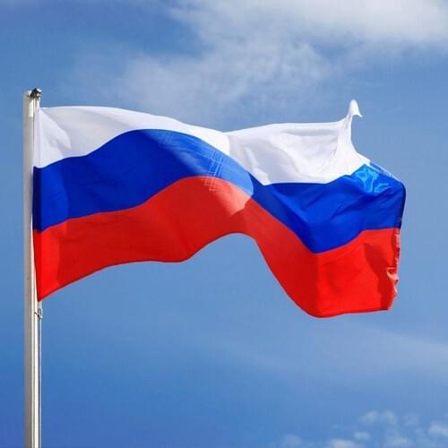 Russia Pole Send Flag Rachel Fabric 50x75 cm