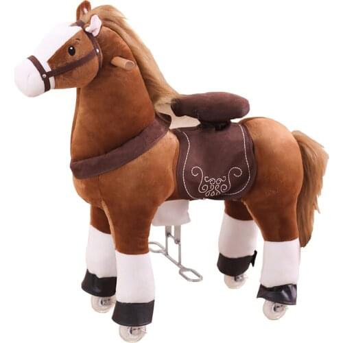 Zhuge Smart Jumping Toy Horse Vaulting Riding Horse Children Rocking Horse Large Reinforced Steel Structure Horse Birthday Gift