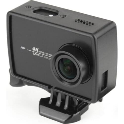 Black Frame Clear View Protective Skeleton Housing Case Shell For Xiaomi Yi 2 4K XiaoYi Camera Accessories