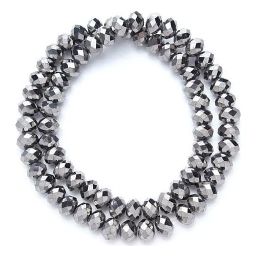 1 strand/lot 6mm Many colors Imitation Faceted Rondelle crystal Beads DIY Jewelry accessories Free Shipping