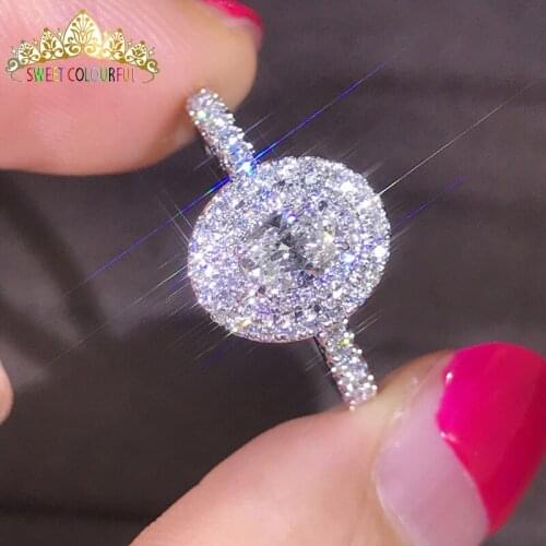 100% 18K 750Au Gold Moissanite Diamond Ring Wedding ring D color VVS With national certificate MO-H1015